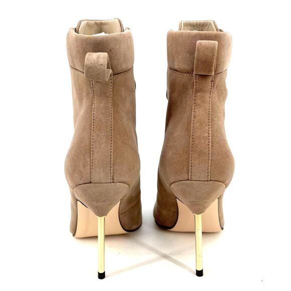 Good American Scandal Lace Up Stilleto Booties Stone Size 6 GA012KS-X - Picture 6 of 8